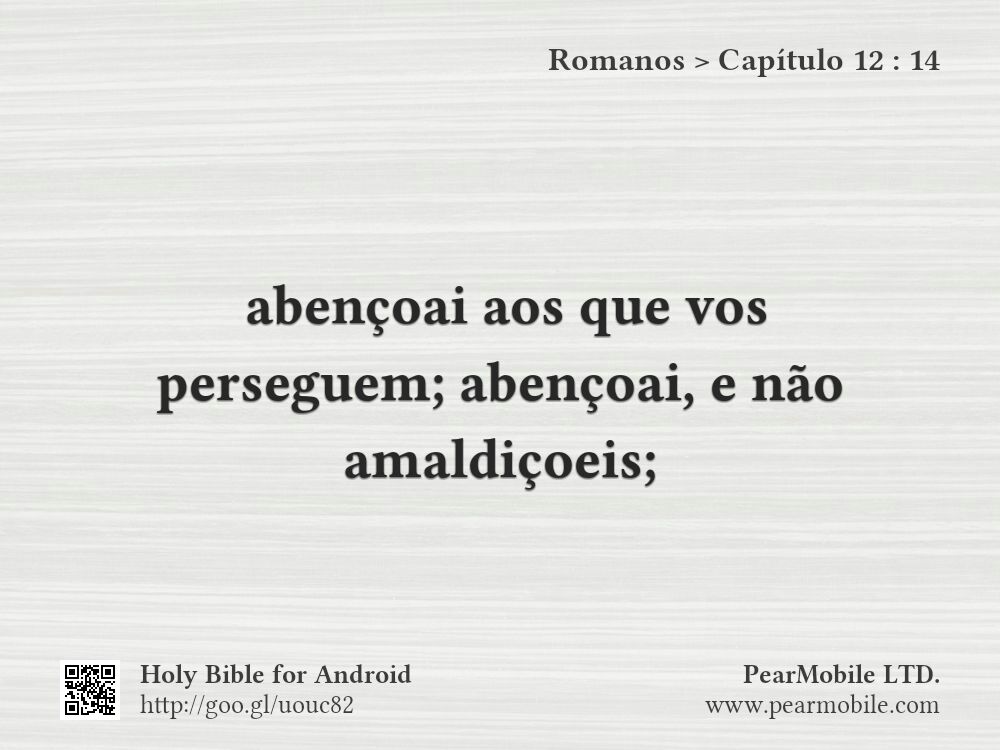 Romanos, Capítulo 12:14